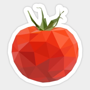 Tomato Low Poly Art Sticker